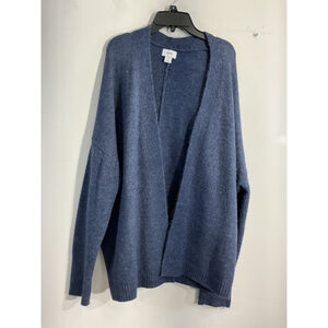 Womans Old Navy Medium Blue Long Sleeve Open Front Cardigan Sweater